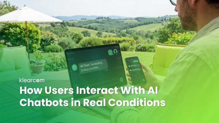 How Users Interact With AI Chatbots in Real Conditions